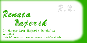 renata majerik business card
